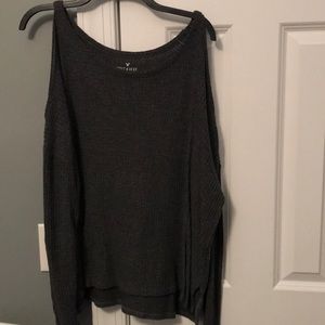 American Eagle cold shoulder top/ sweater